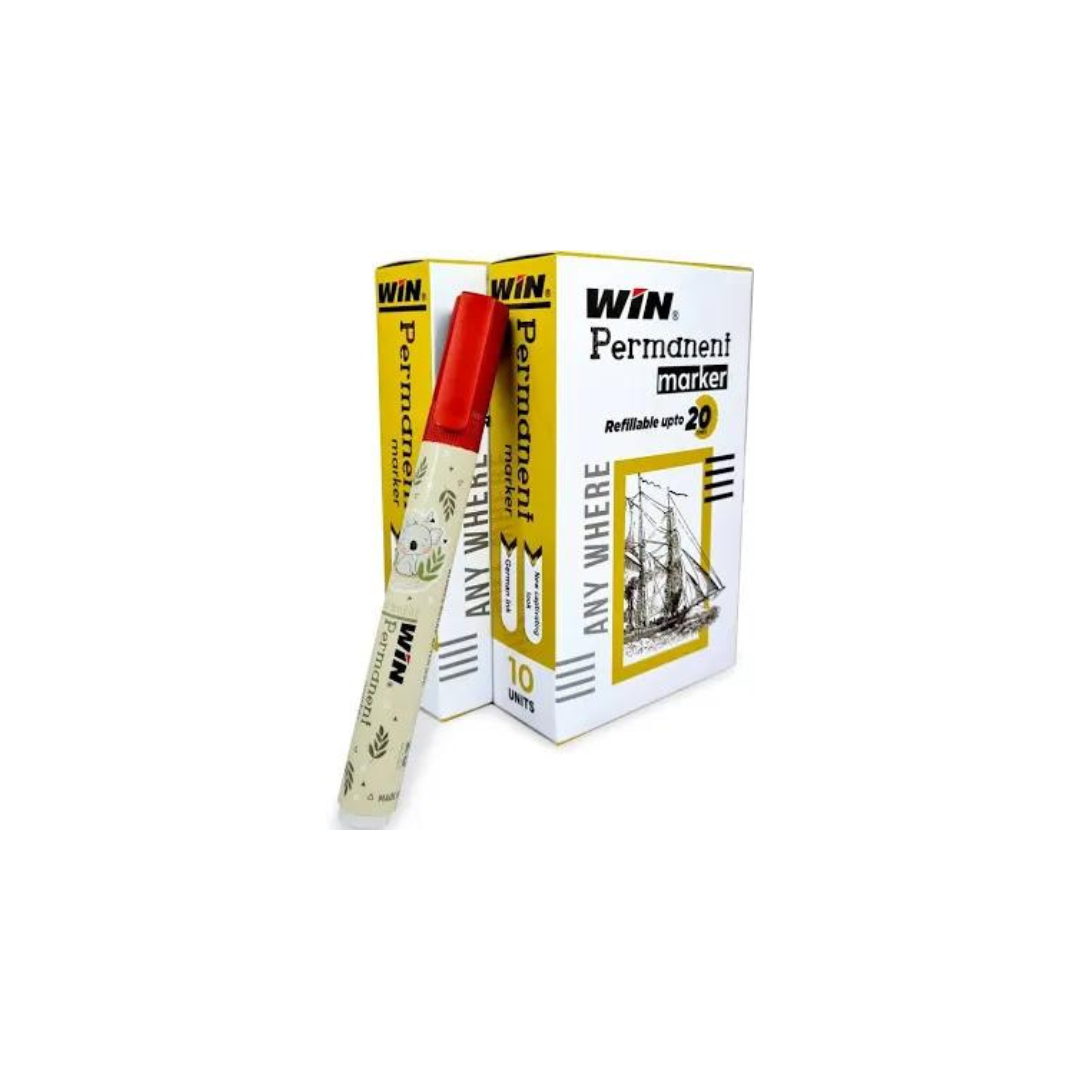 Win Permanent Marker (Pack Of 10)