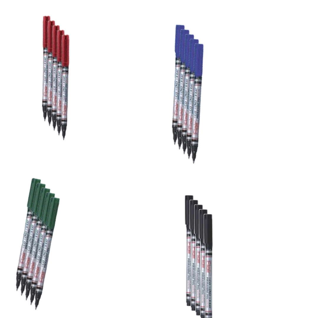 Flair CD/OPH Marke Combo(Pack Of 5 Black + 5 Blue +5 Red +5 Green)