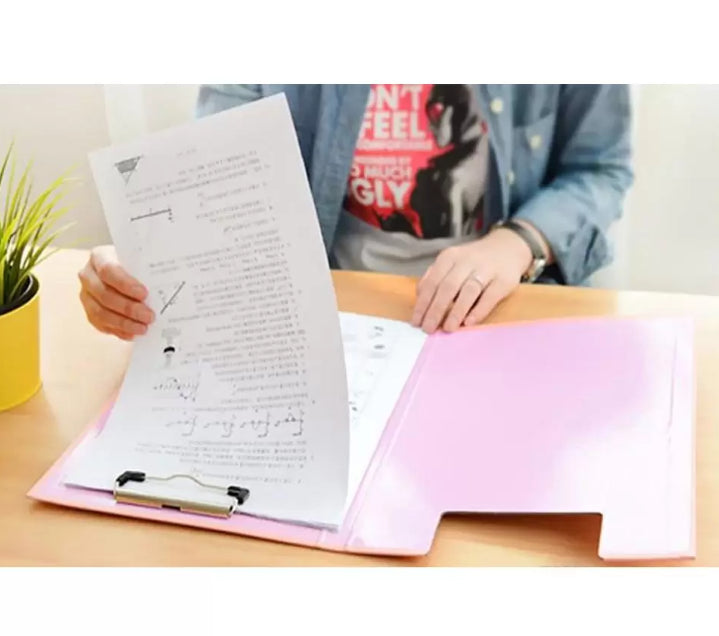 Elephant Clip Folder – A4 Size – Green/Orange/Pink/Violet