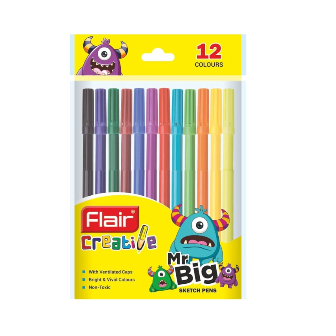 Flair Mr Big Water Colour Pen 12 Shade (Pack of 10)