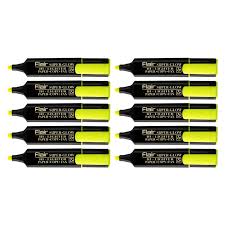 Flair Super Glow Highlighter (Pack of 10)