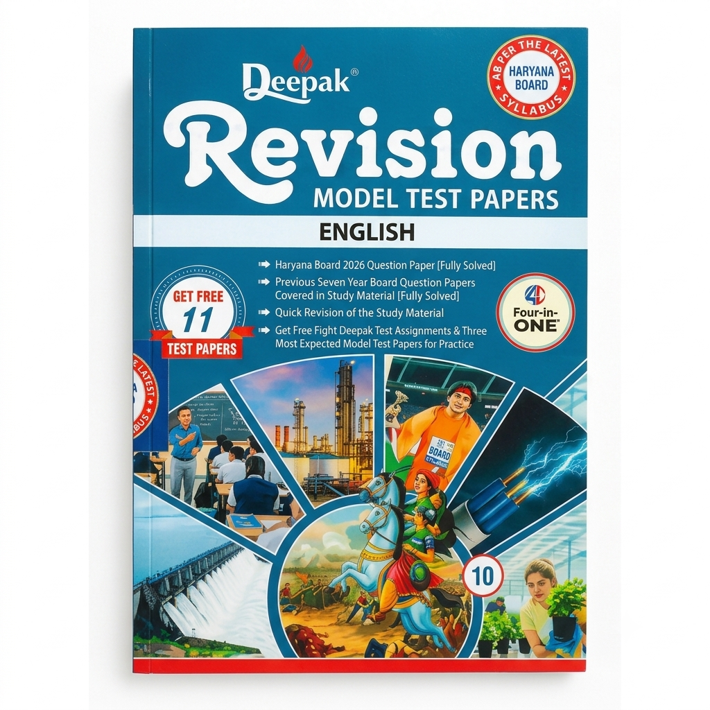 Deepak Revision Model Test Papers – English (Class 10) | HBSE Haryana Board