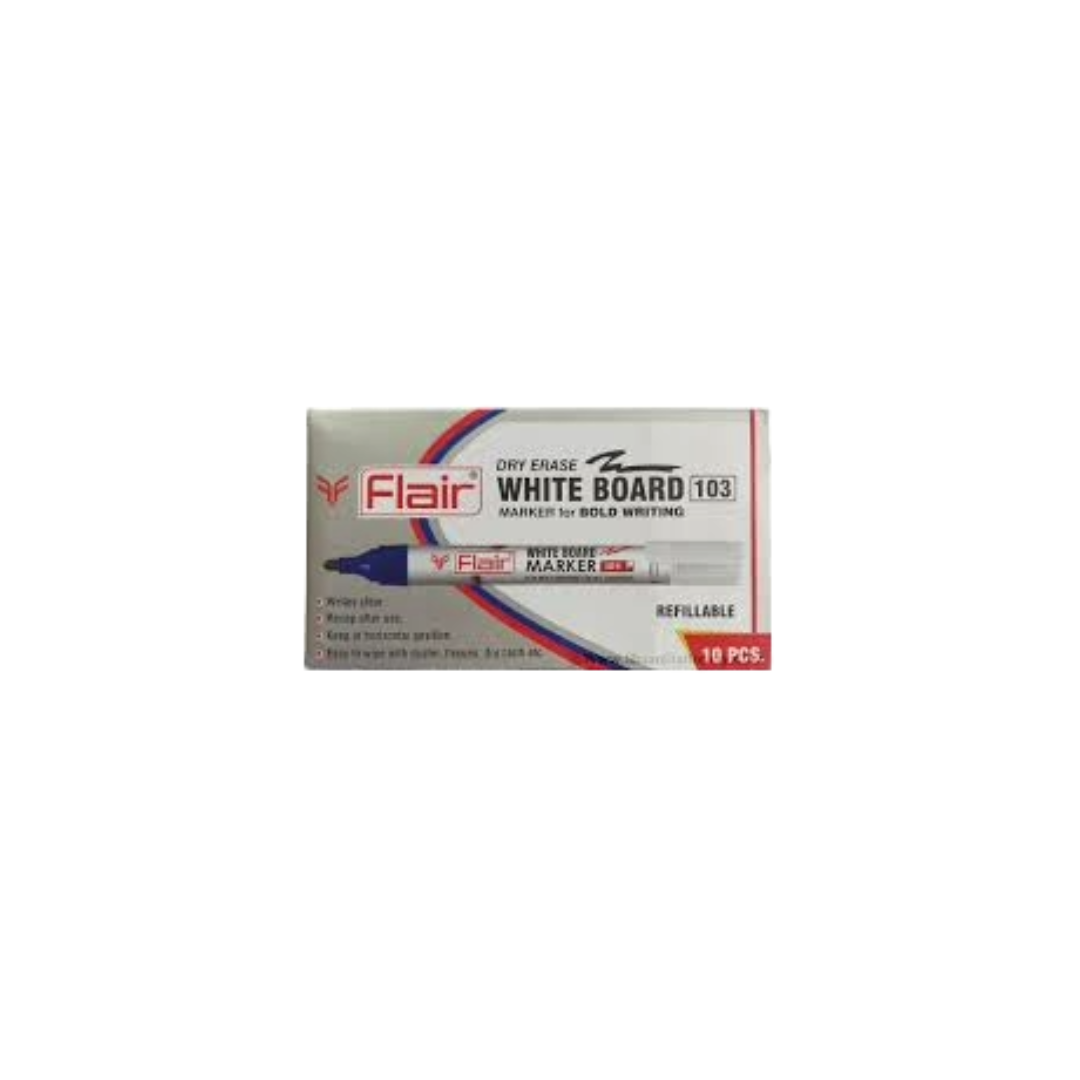 Flair White Board Marker (Pack Of 10)