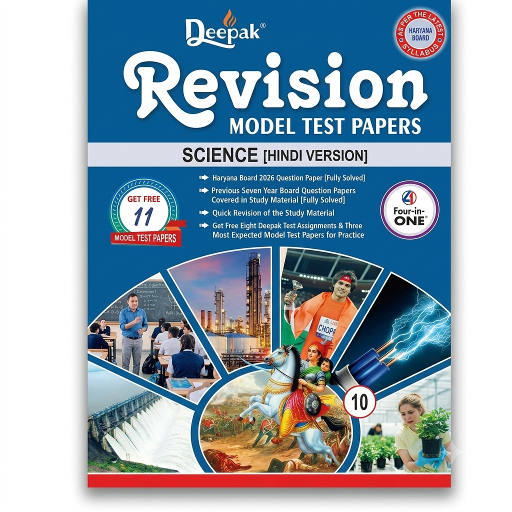 Deepak Revision Model Test Papers – Science [Hindi Version](Class 10) | HBSE Haryana Board
