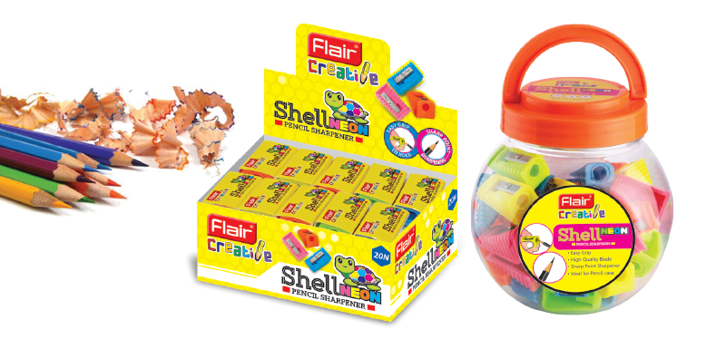 Flair Shell Sharpner ( 40 Pic Pack)