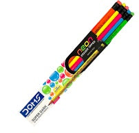 Doms Neon HB Rubber Tip Pencil (Pack Of 5)