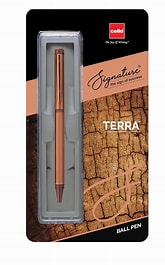 Cello Signature Terra Roller Ball Pen (Pack of 2)