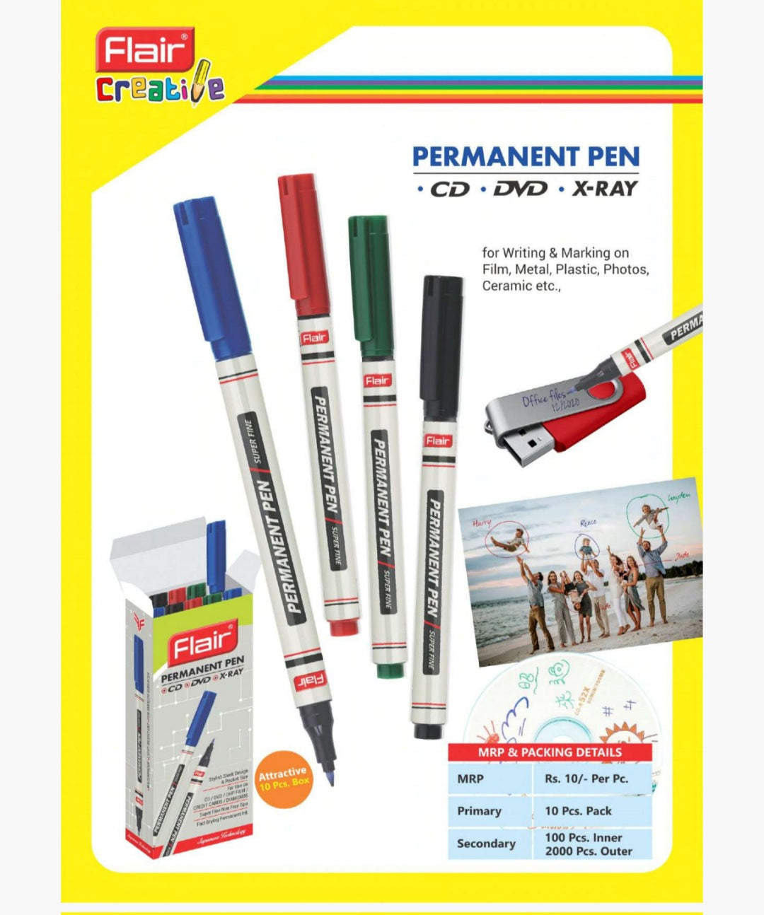 DOMS CD-DVD/OHP Marker (Pack of 20 Pic)